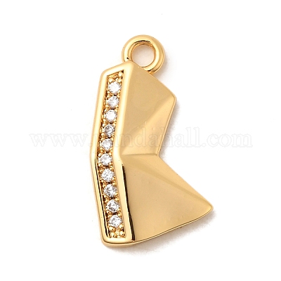 Латунные микро проложить кубического циркония подвески KK-C117-12G-K-1