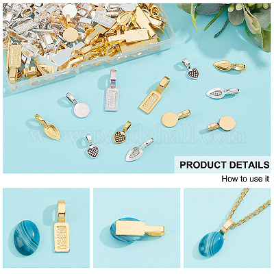 160 шт. 8 плоских клеевых держателя из сплава в тибетском стиле TIBE-NB0001-26-1