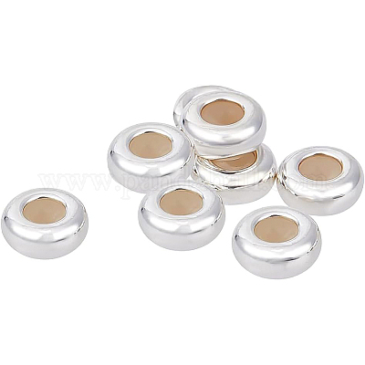 8 шт. 925 бусины-разделители из стерлингового серебра STER-BC0001-61A-1