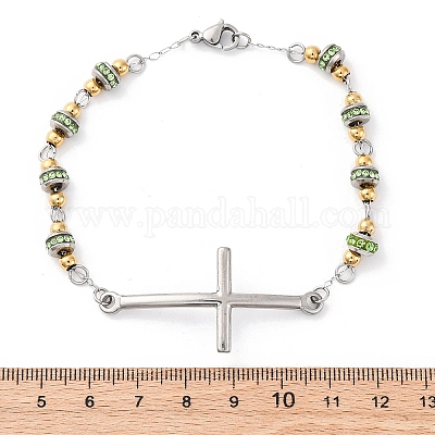 201 браслет из звеньев цепи из нержавеющей стали BJEW-A032-01GP-01-1