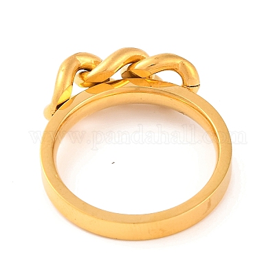 Ионное покрытие (ip) 304 нержавеющая сталь панцирные кольца для женщин RJEW-S414-31B-G-1