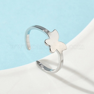 Регулируемые манжетные кольца из нержавеющей стали 304 RJEW-Z105-01P-02-1