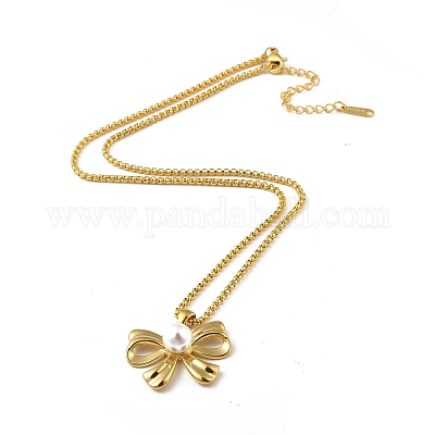 Ожерелья из нержавеющей стали NJEW-R264-01G-1