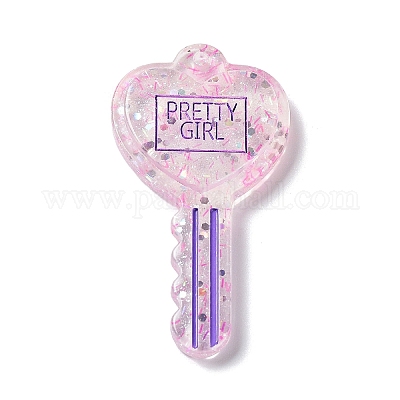 Акриловый кулон с блестками OACR-H035-01A-1