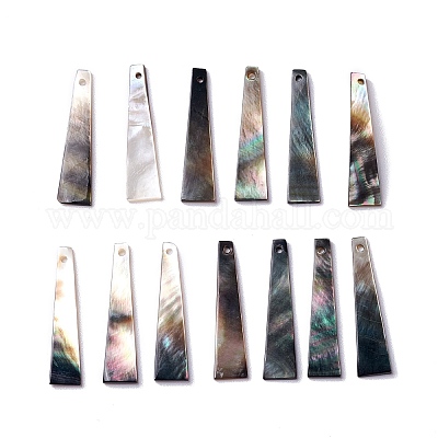 Оболочки губ натуральный черный подвески SHEL-P015-03-1