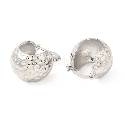 Серьги-кольца из латуни для женщин EJEW-Q770-19P-1