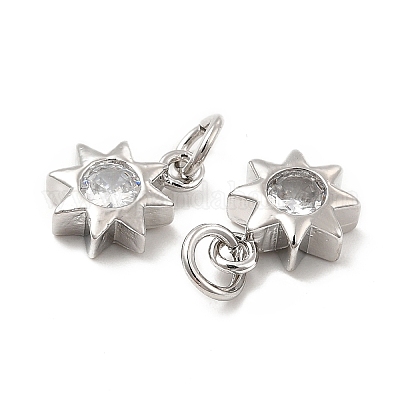 Латунные микро проложить кубического циркония подвески KK-E068-VB237-1