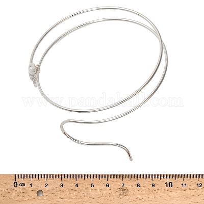 Браслеты-манжеты из сплава на плечо для женщин BJEW-U037-01A-P-1