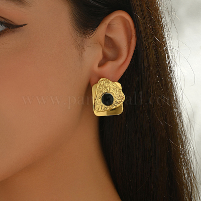 Минималистичные серьги-гвоздики из нержавеющей стали AU5981-5-1