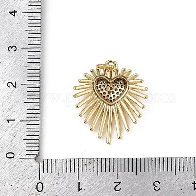 Латунные микро проложить кубического циркония подвески KK-S528-12G-1