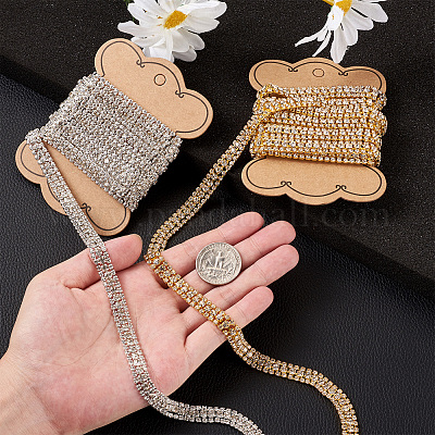 4 ярд двухцветных цепочек со стразами FIND-CD0001-17-1