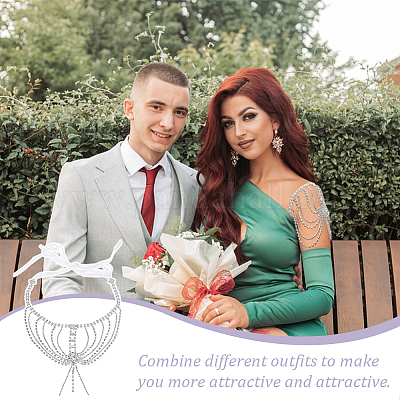 Цепочки на одно плечо со стразами AJEW-WH0009-72-1