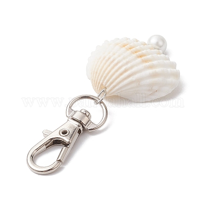 Подвески из ангельского сплава и натуральных ракушек HJEW-JM02016-04-1