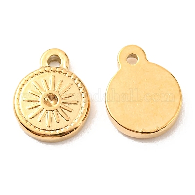 Подвеска из нержавеющей стали 304 с вакуумным покрытием pvd со стразами STAS-F287-54G-1