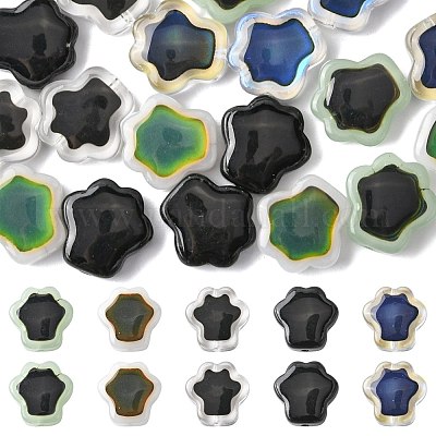 20шт 5 цвета стеклянные бусины GLAA-FS0002-53-1