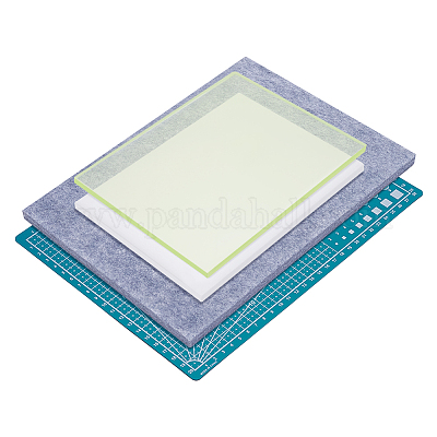 4 шт. 4 стиля пластикового и фетрового коврика для штамповки TOOL-UN0001-59-1