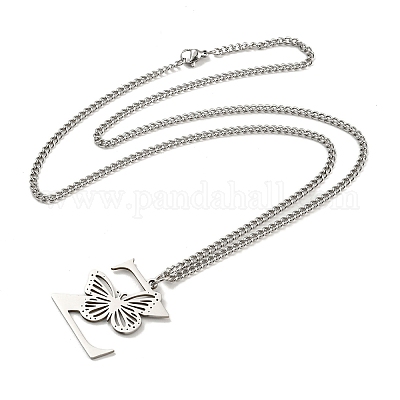 201 ожерелье из нержавеющей стали NJEW-Q336-01Z-P-1