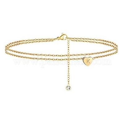 Браслеты на ногу из латуни с хрустальными стразами FS-WGC43DA-02-1