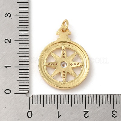 Стойки обшивки латунь микро проложить Циркон подвеску KK-A190-11G-1