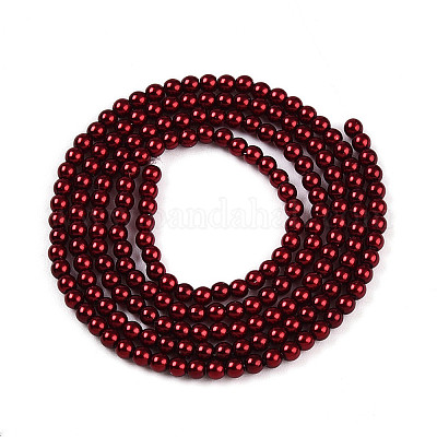 Выпечка из окрашенного перламутрового стекла жемчужные бусинки HY-N002-2mm-A13-1