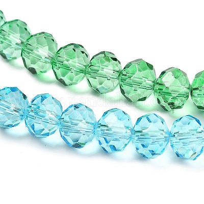 Прозрачные окрашенные стеклянные бусины X1-DGLA-A034-T8mm-A17-1