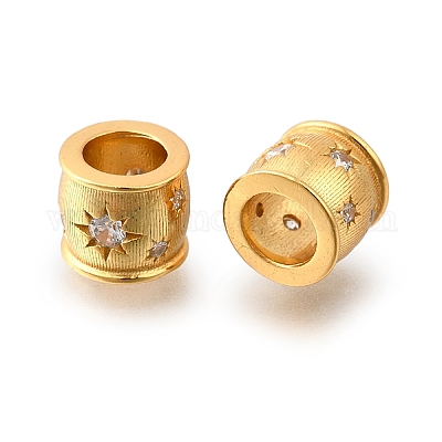 925 бусина из чистого серебра с микропаве и прозрачным фианитом STER-F061-02C-G-1