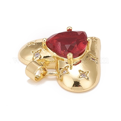 Латунные микро проложить кубического циркония подвески KK-A161-32G-A-1