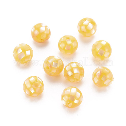 Perles en résine SSHEL-T014-38-8mm-03-1