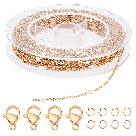 Beebeecraft kit de fabrication de collier de bracelet de chaîne de bricolage DIY-BBC0001-14-1