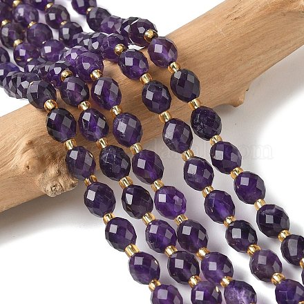 Natürlichen Amethyst Perlen Stränge G-F809-A32-01-1