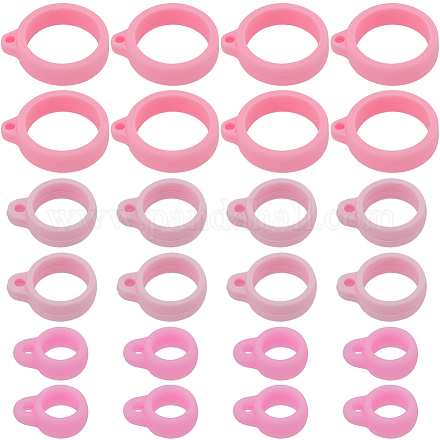 60шт. 3-х стильный силиконовый кулон SIL-GF0001-28C-1