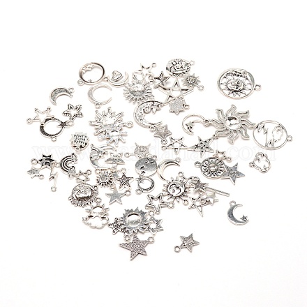 Подвески тибетского стиля FIND-WH0048-34AG-1