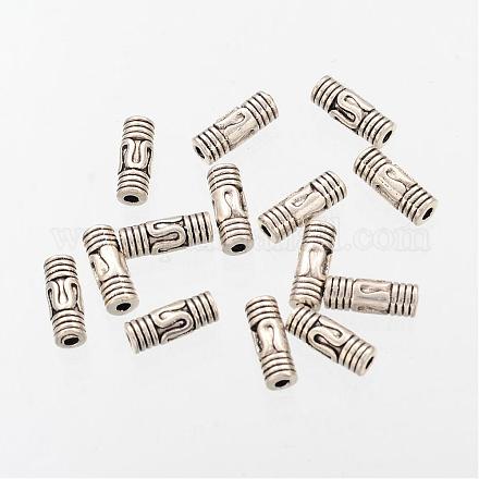 Column Tibetan Silver Tube Beads AB88-1