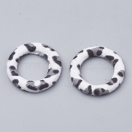 Cloth Fabric Covered Linking Rings WOVE-N009-06E-1