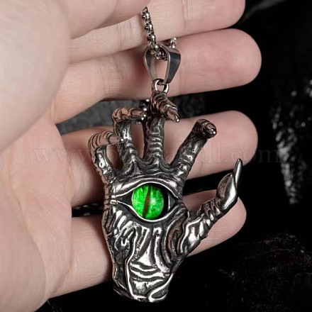 Сплав рубиновый горный хрусталь кулон 667 нержавеющая сталь цепи ожерелья FS-WG7010E-08-1