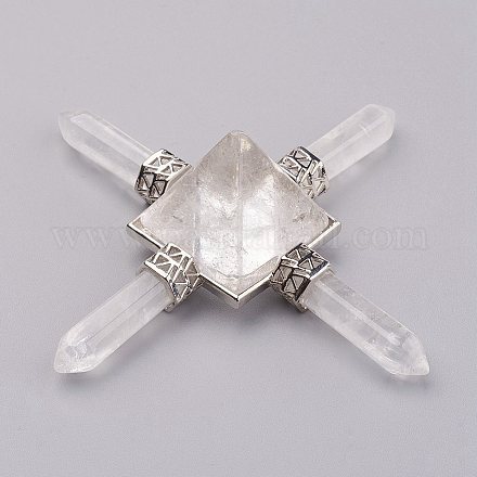 Perles de cristal de quartz naturel G-F423-04-1