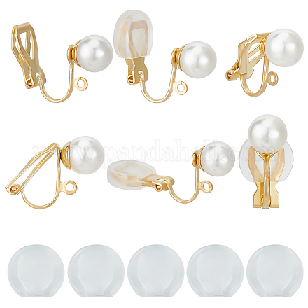 Латунные клипсы серьги KK-BBC0012-41-1