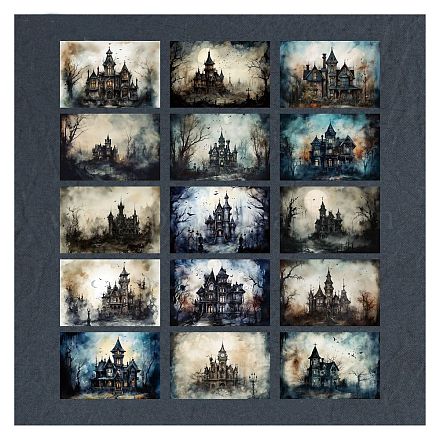 30 tampone di carta per scrapbook castello in 15 stili PW-WG79240-01-1