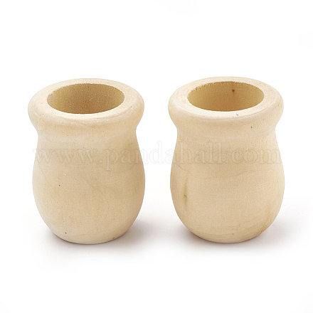 Unfertige leere Vase aus Holz X-WOOD-S040-81-1