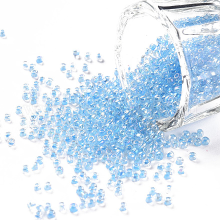 11/0 Grade A Transparent Glass Seed Beads X-SEED-N001-E-313-1