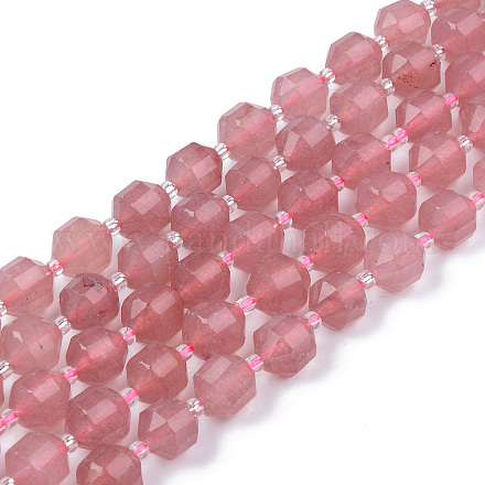 Cordes de perles de calcédoine naturelles X-G-R482-29-10mm-1