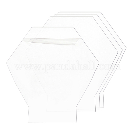 Benecreatアクリルライトボード  六角  透明  15x15x0.2cm DIY-BC0001-31-1