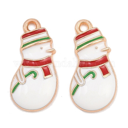 Новогодняя тема сплава эмали подвески FIND-I065-02G-KCG-1