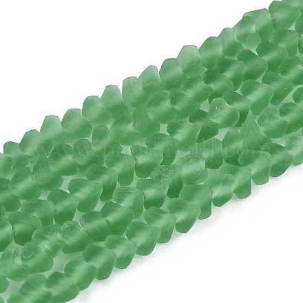 Матовые прозрачные стеклянные бусины GLAA-N016-4mm-27-1