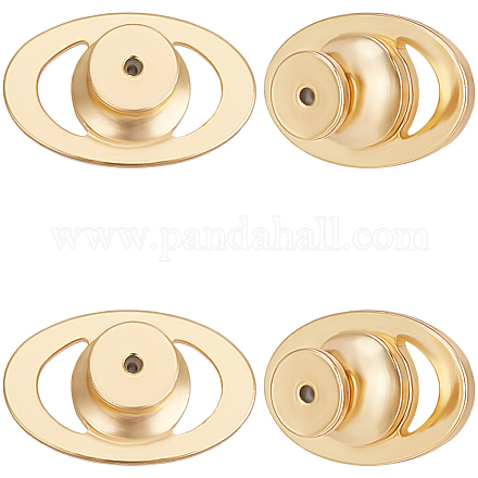 10 шт. латунные задние части сережек-клатчей KK-BBC0016-90-1