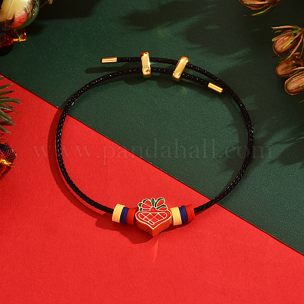 Рождественские регулируемые нейлоновые браслеты-слайдеры EA5840-3-1