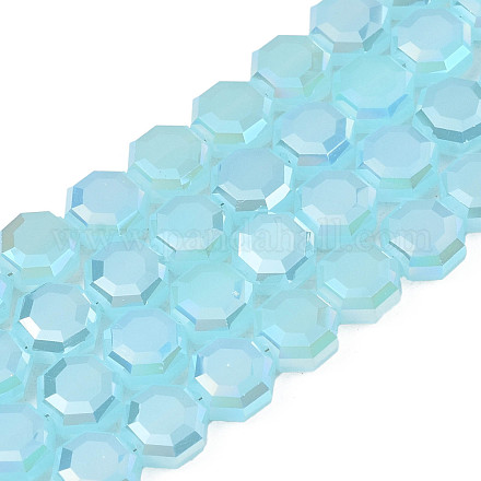 FilI di perline in vetro placcato EGLA-N002-27-E04-1