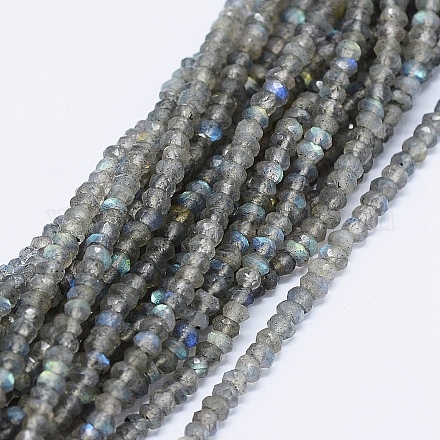 Chapelets de perles en labradorite naturelle  G-E475-01A-1