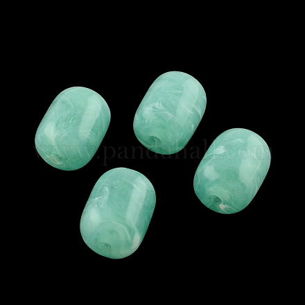 Column Imitation Gemstone Acrylic Beads OACR-R025-12-1