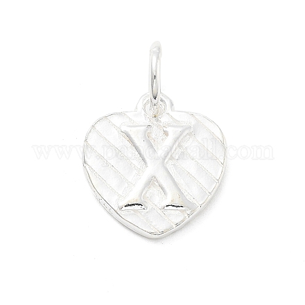 925 серебряное сердце с заглавными буквами STER-S009-13X-S-1
